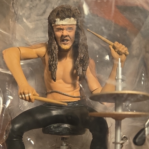 McFarlane Toys Metallica Harvesters of Sorrow Lars Ulrich Action Figure 2001 NIB - Picture 3 of 11